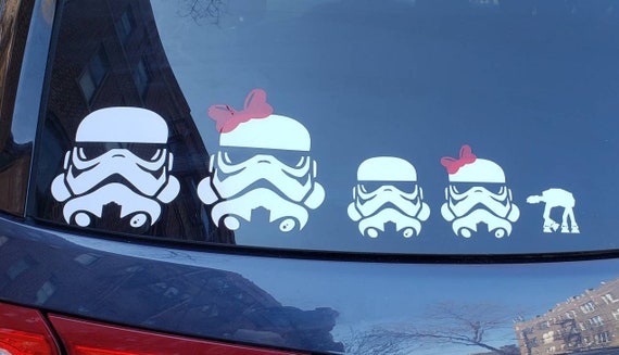 Stormtrooper family car on sale decal