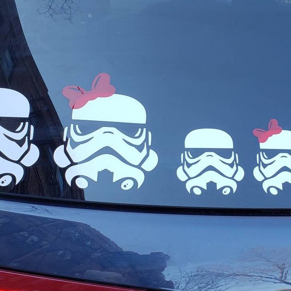 Star Wars Decals / Storm Trooper Family Decals