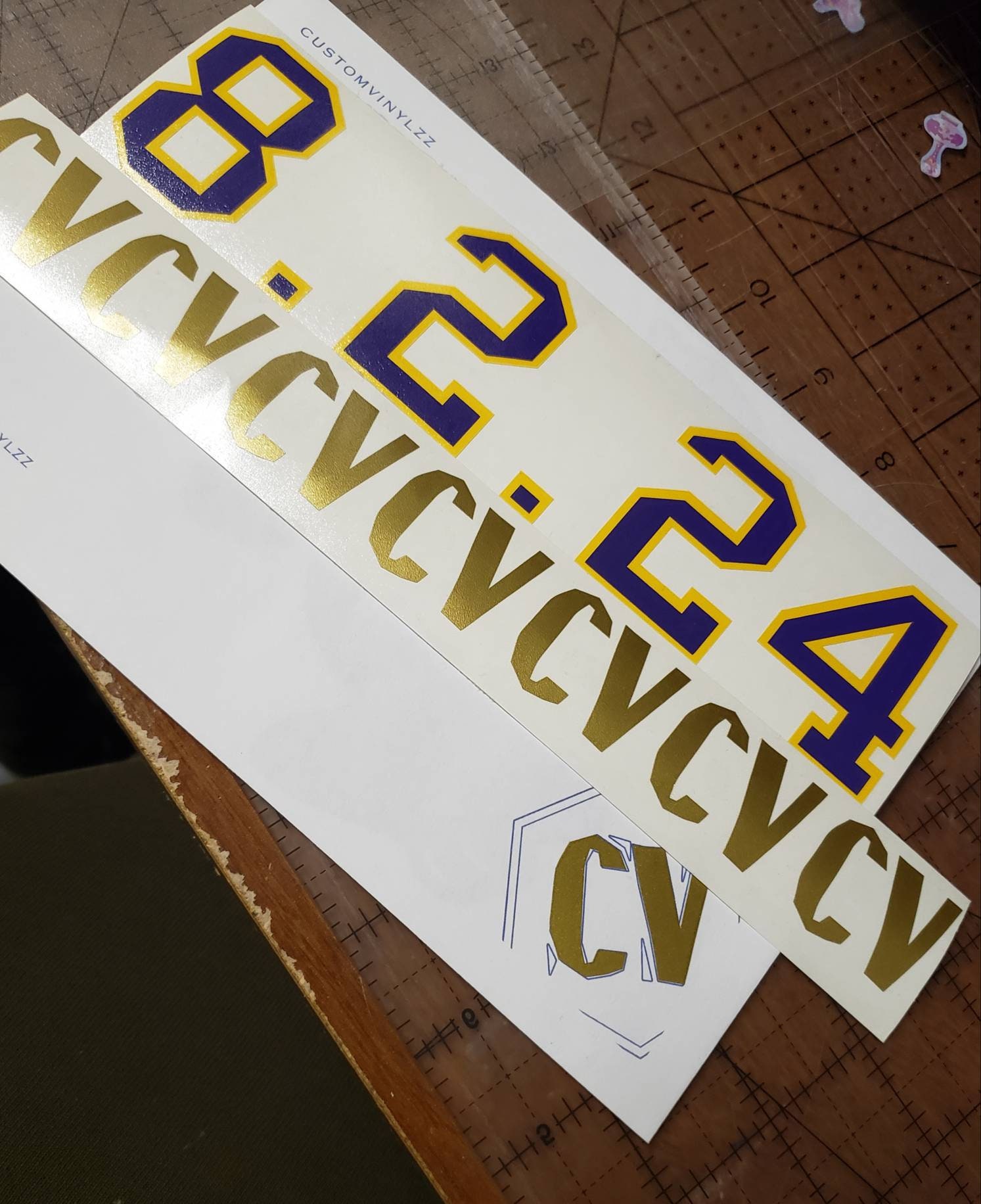 Kobe & Giana Bryant Sports Jersey Number Vinyl Decal Etsy