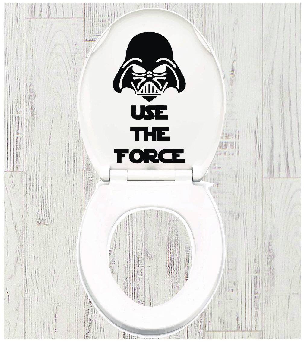 Use the Force Star Wars Toilet Decal Etsy