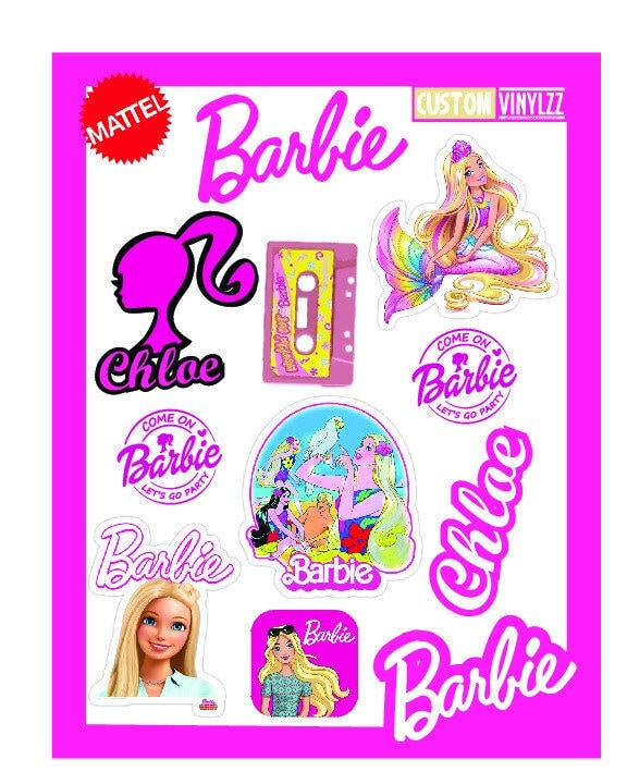 Barbie stickers printable new arrivals