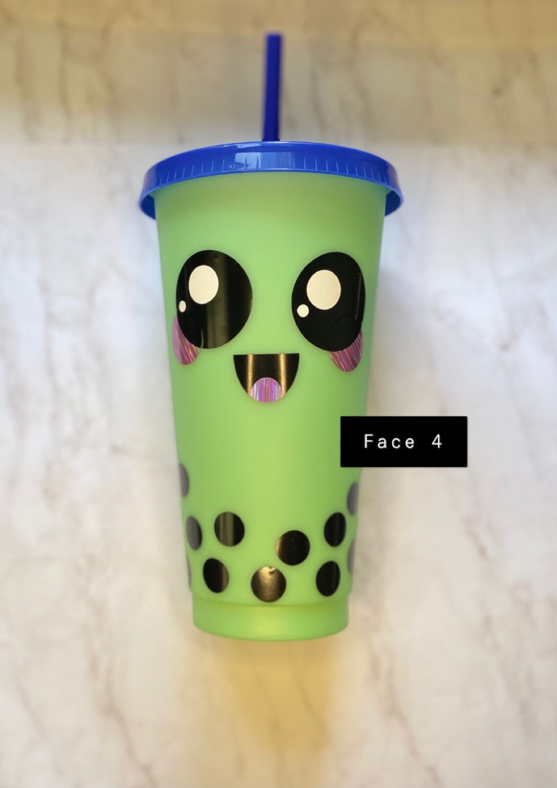 Bubble tea tumbler boba cup kawaii boba tea color Etsy