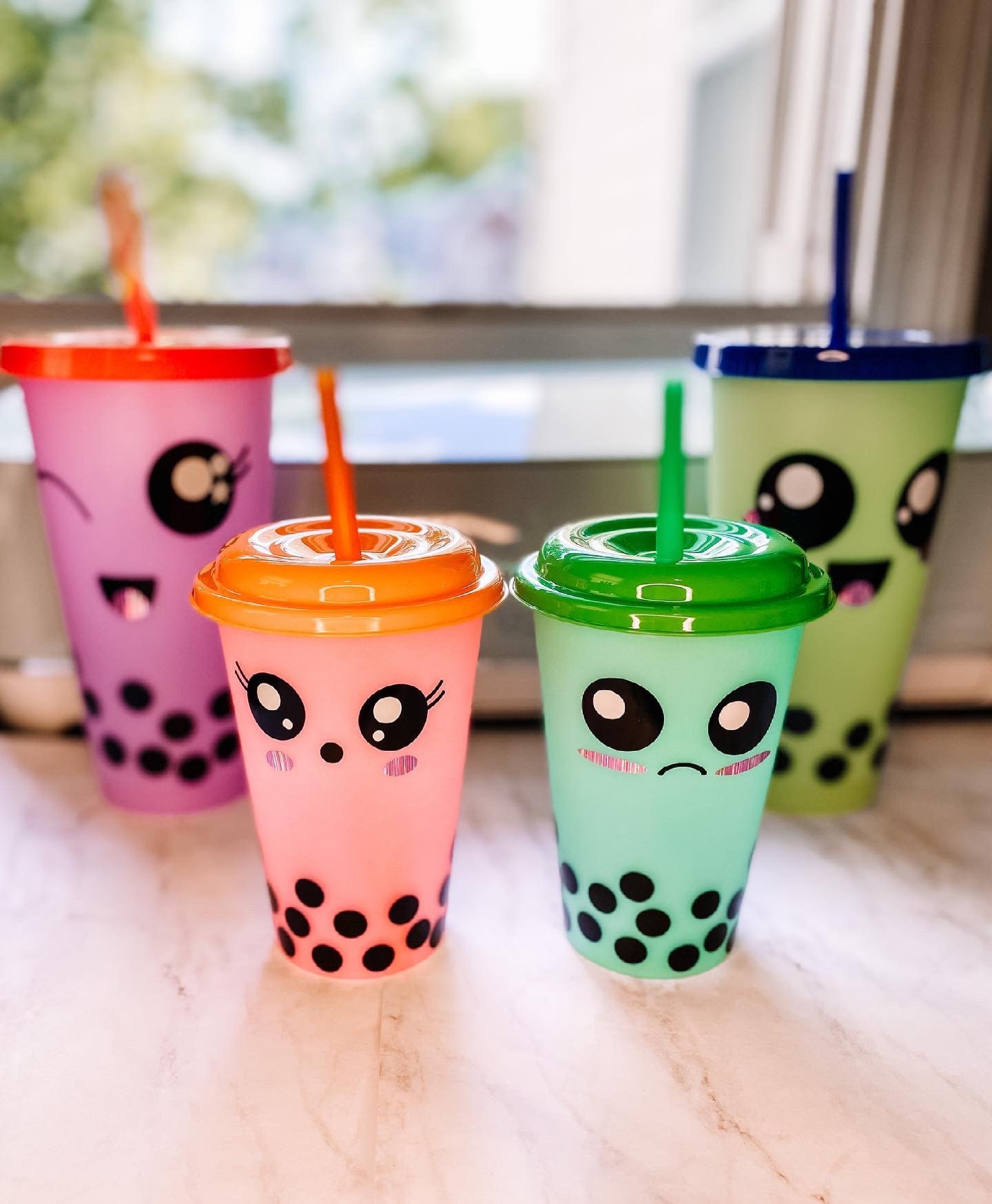 Bubble tea tumbler boba cup kawaii boba tea color Etsy