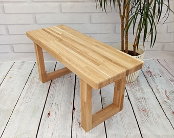 Oak Bench Kitchen Dining Room Hallway Seat Solid 100% Wood Handmade