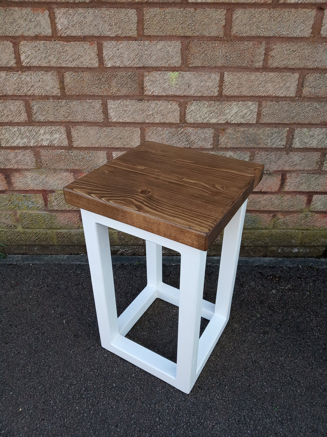 Wooden Stool Small Square Coffee Table Handmade - Etsy