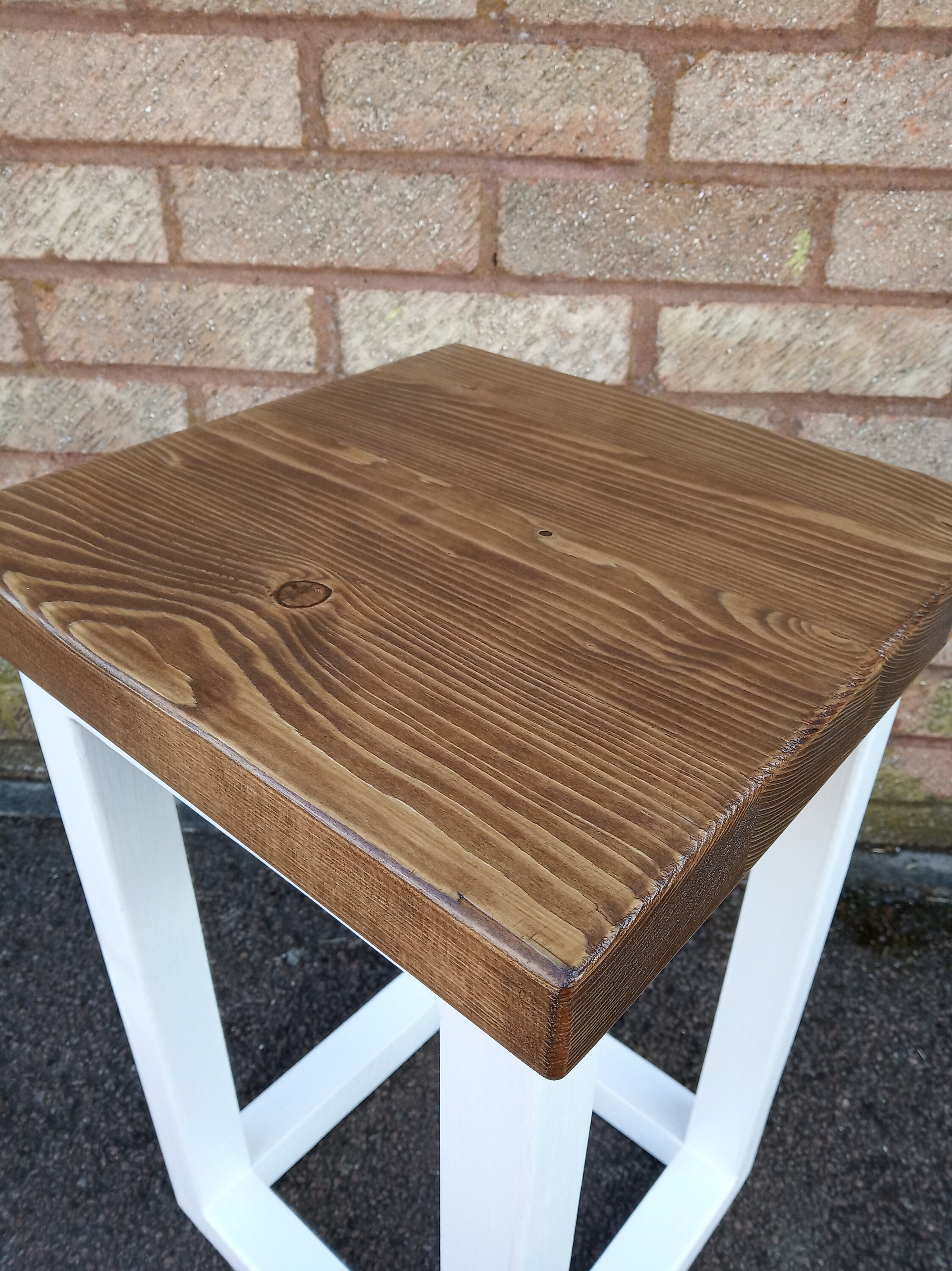Wooden Stool Small Square Coffee Table Handmade - Etsy