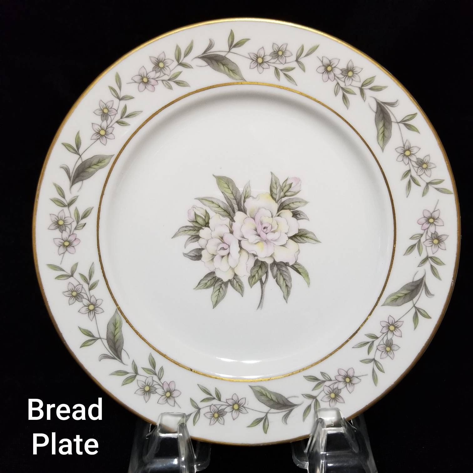 Vintage Gardenia Pattern, Royal Jackson Fine China, Vogue Ceramic