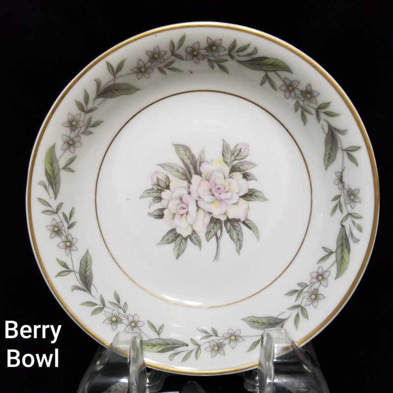 Vintage Gardenia Pattern, Royal Jackson Fine China, Vogue Ceramic