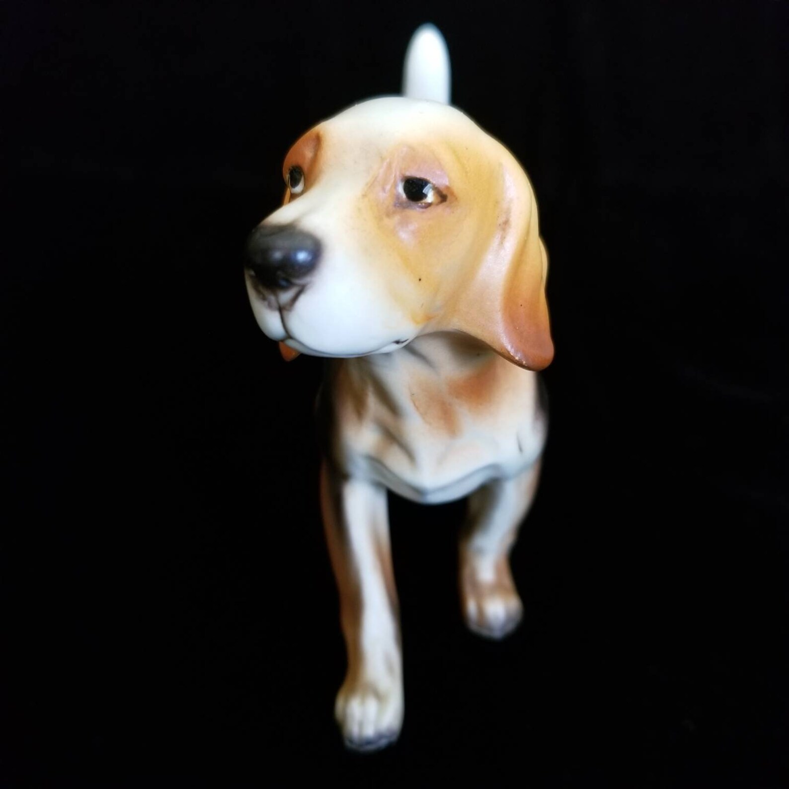 Vintage Foxhound Dog Statue Figurine | Etsy