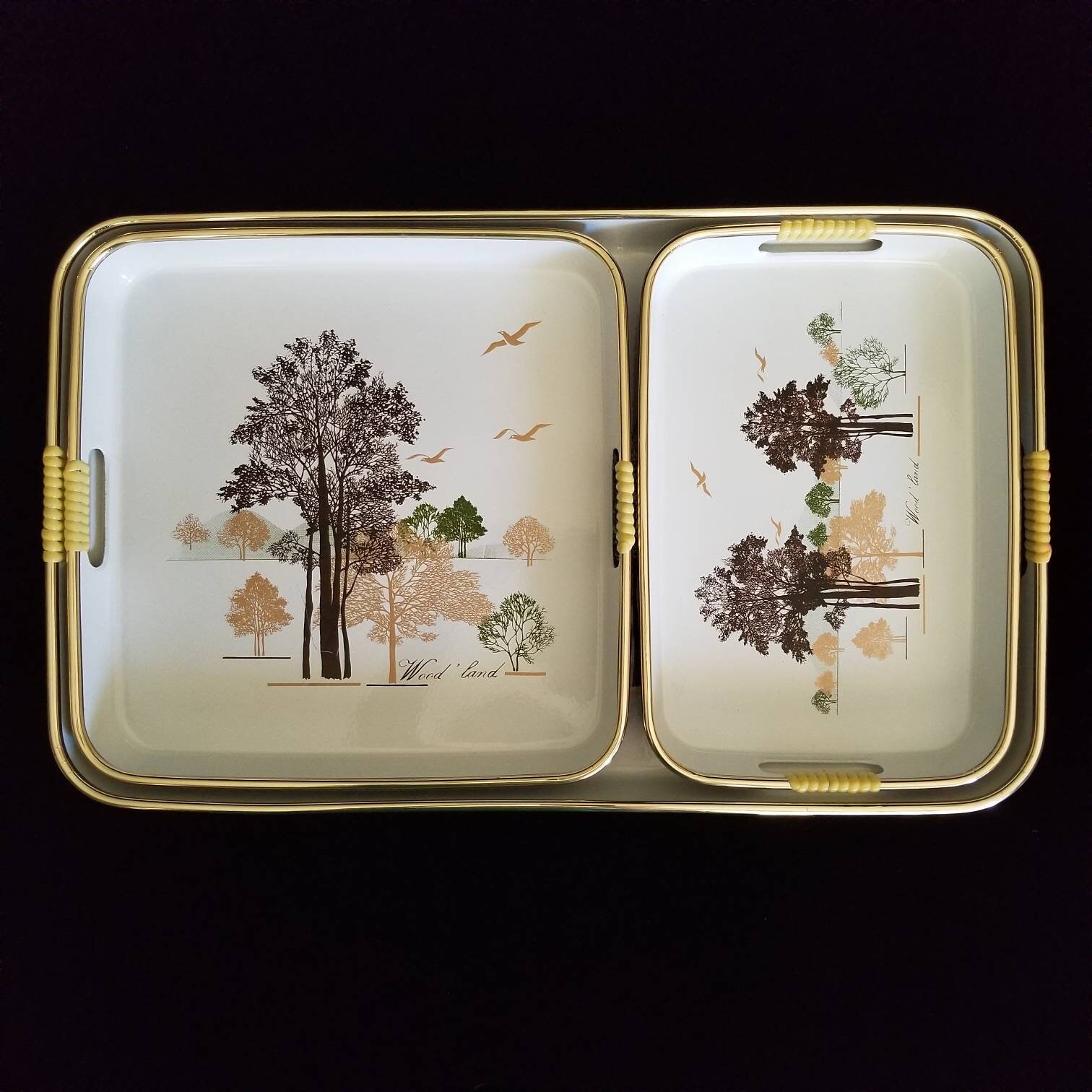 set Vintage De 3 plateaux