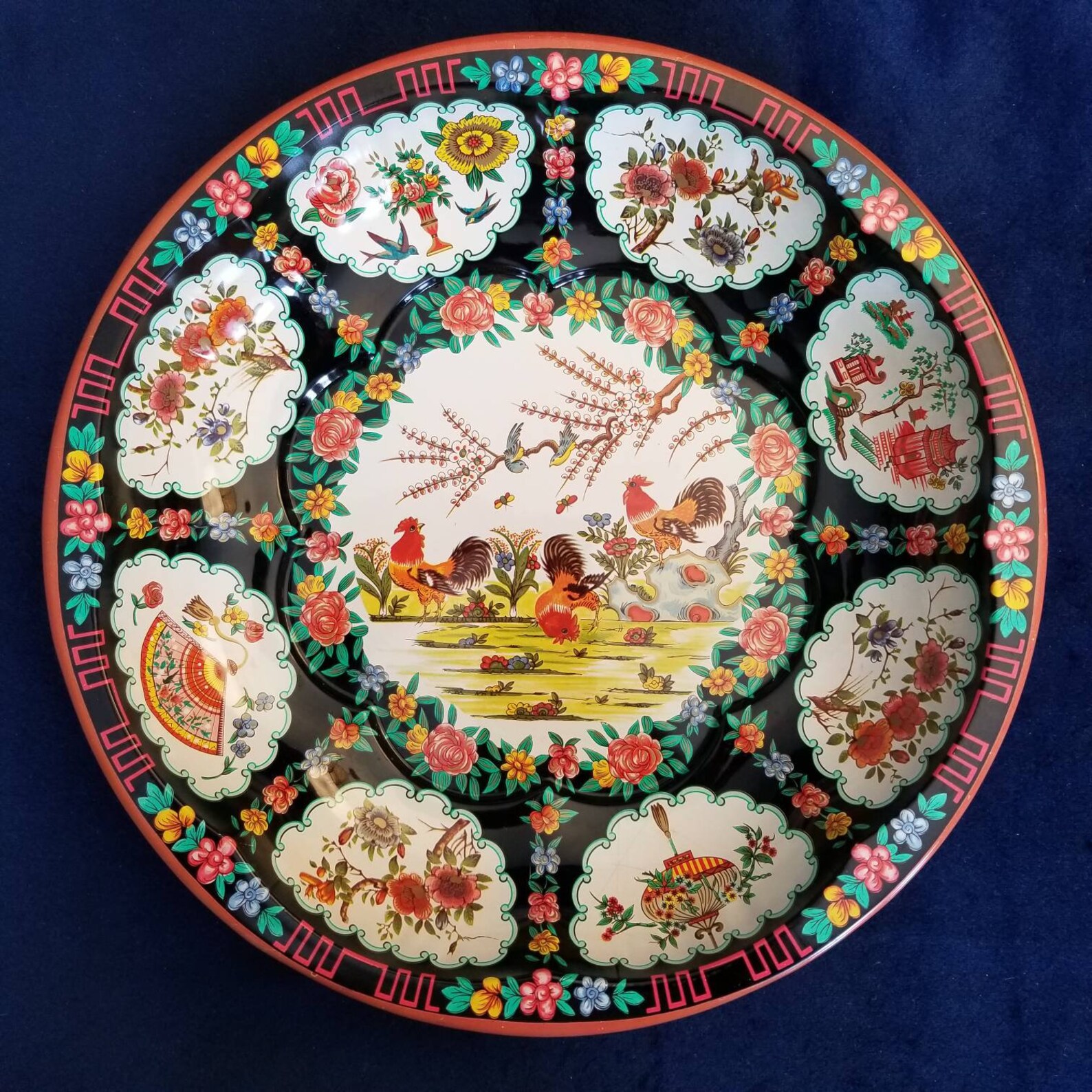 1971 Daher Decorated Ware Made in England Metal Bowl - Etsy