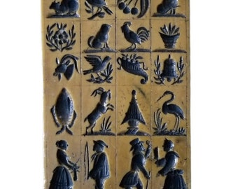 Bavarian Art Wax Springerle with 20 Various Designs