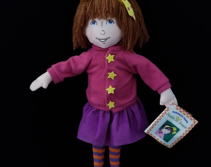 Vintage 2000 Junie B. Jones Plush 12" Doll by Barbara Park, Merrymakers
