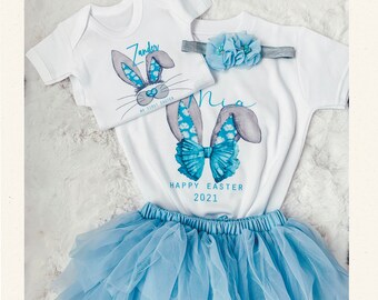 My First Easter Outfit | Bunny Tutu Set | Personalised Vest | Easter Bunny Outfit | Gift for baby | Peter Rabbit Easter Set
