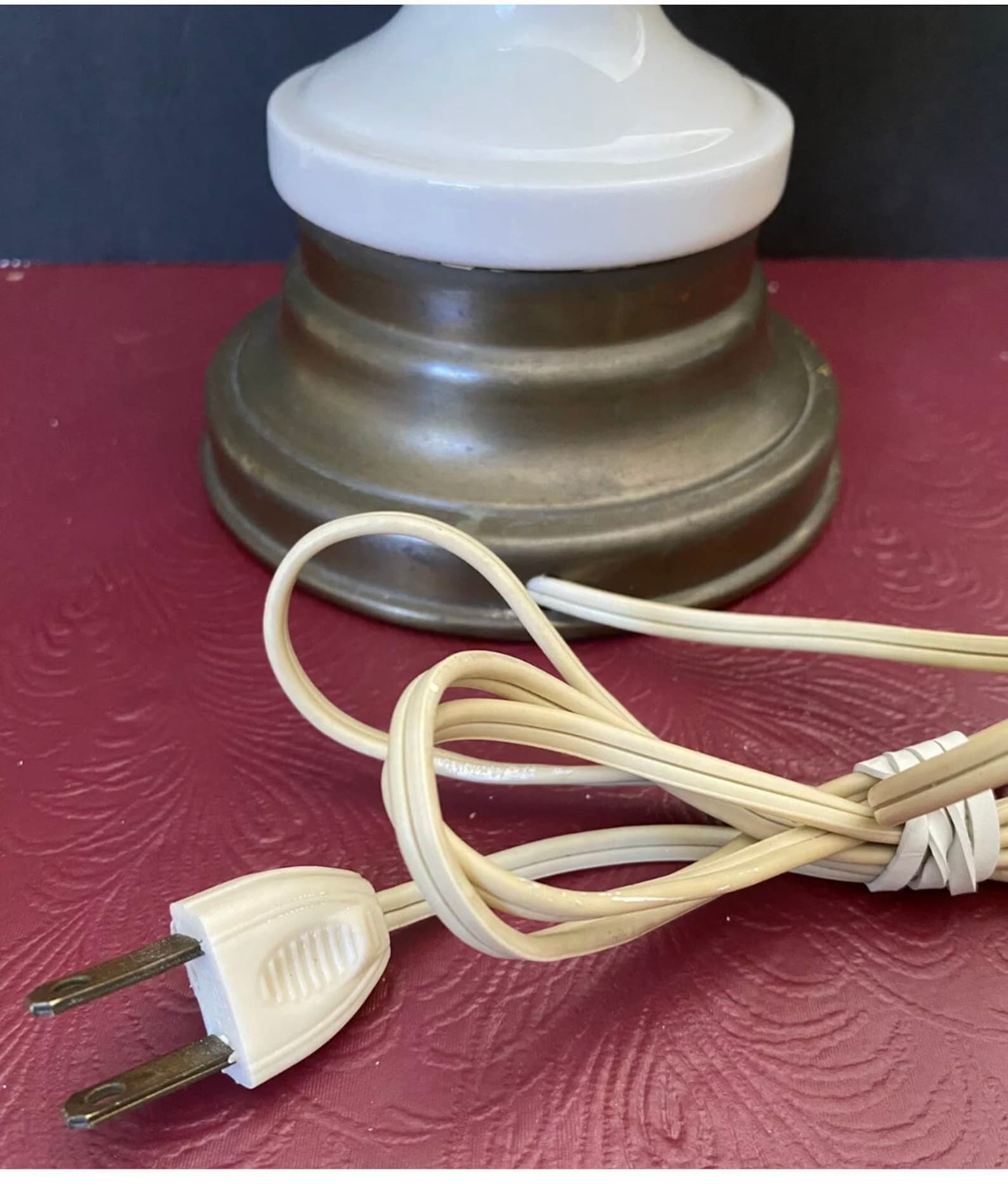 Vintage Leviton Floral Lamp Etsy Israel