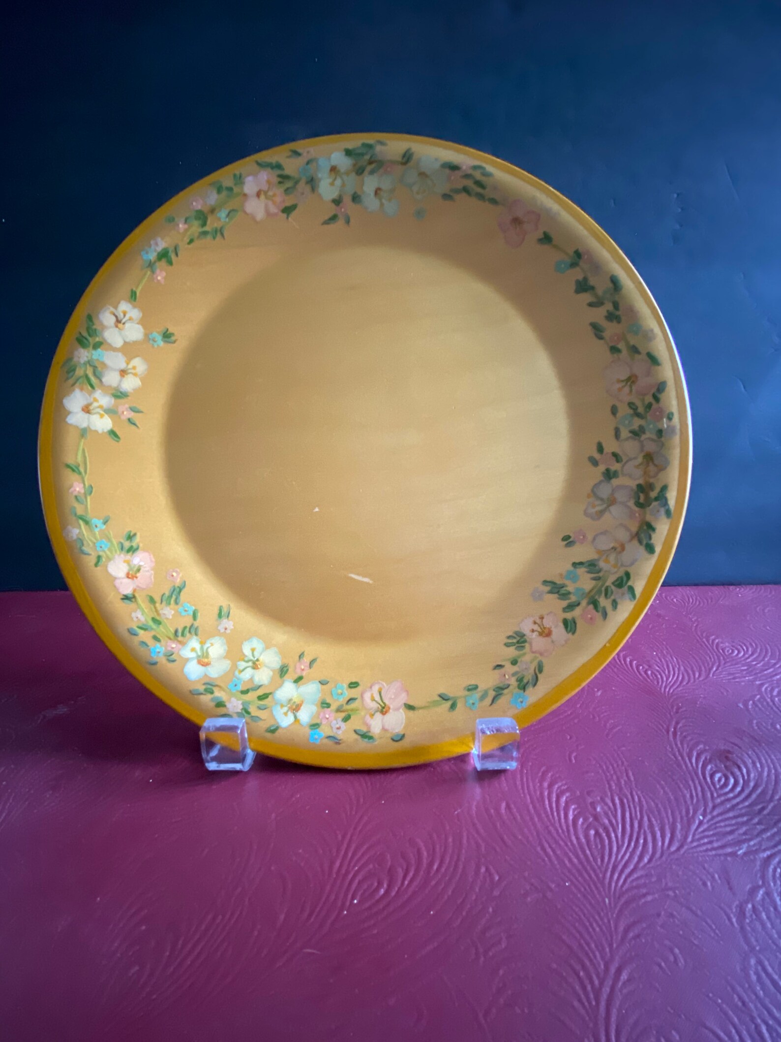 Weston Bowl Mill Piatto di legno dipinto a mano Etsy