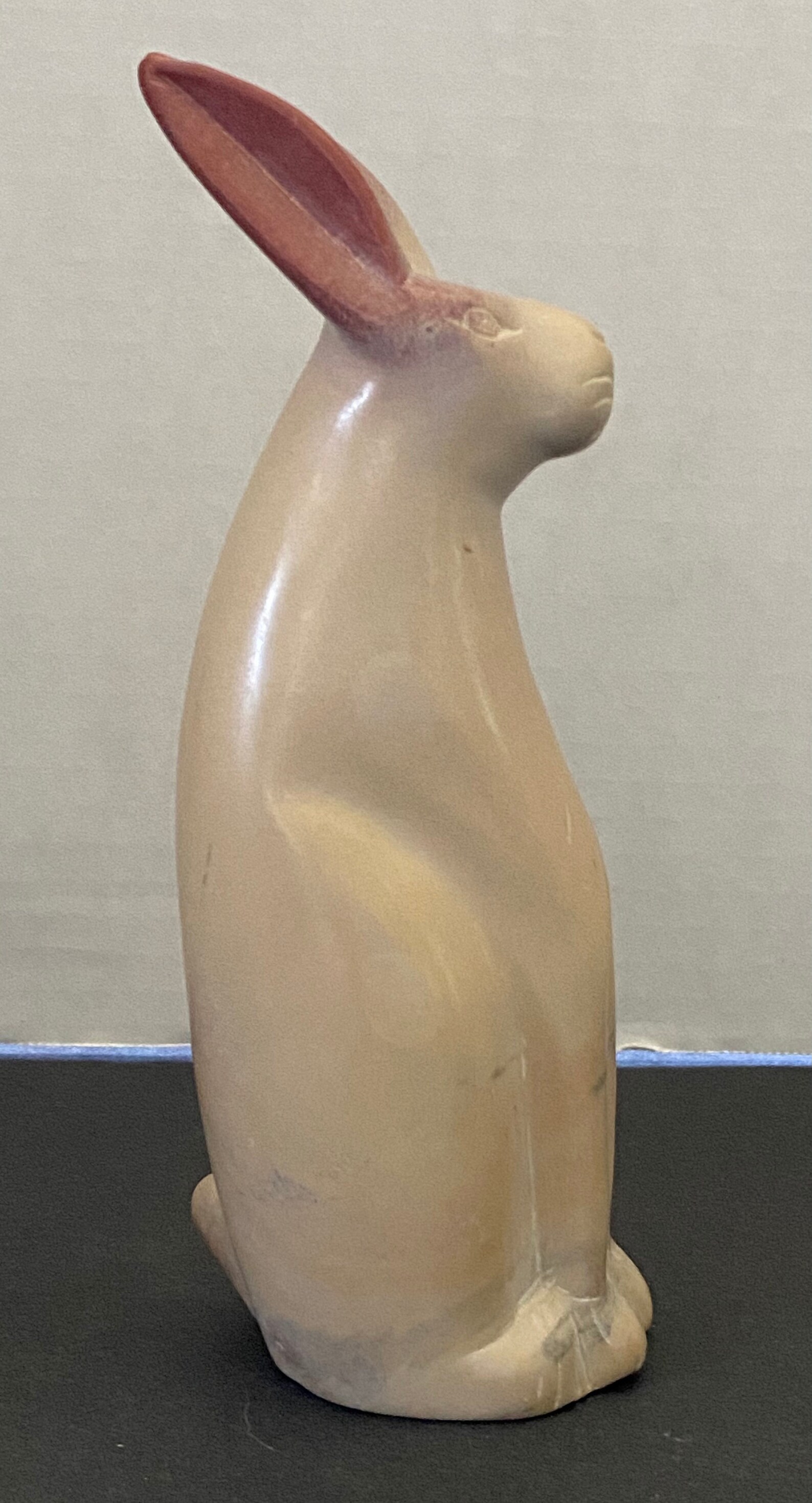 Vintage Carved Stone Rabbit Figurine Statue Etsy