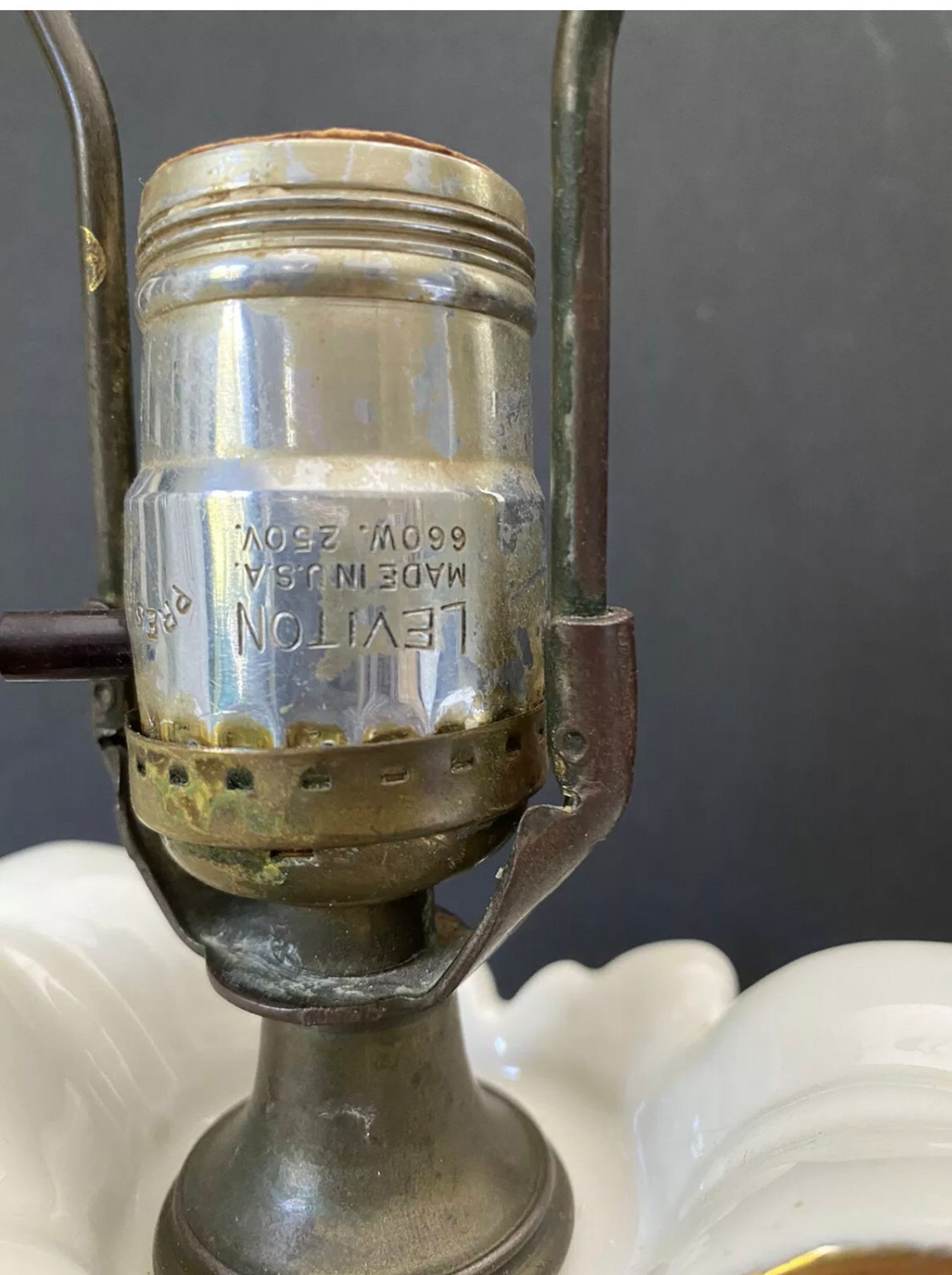 Vintage Leviton Floral Lamp Etsy Israel