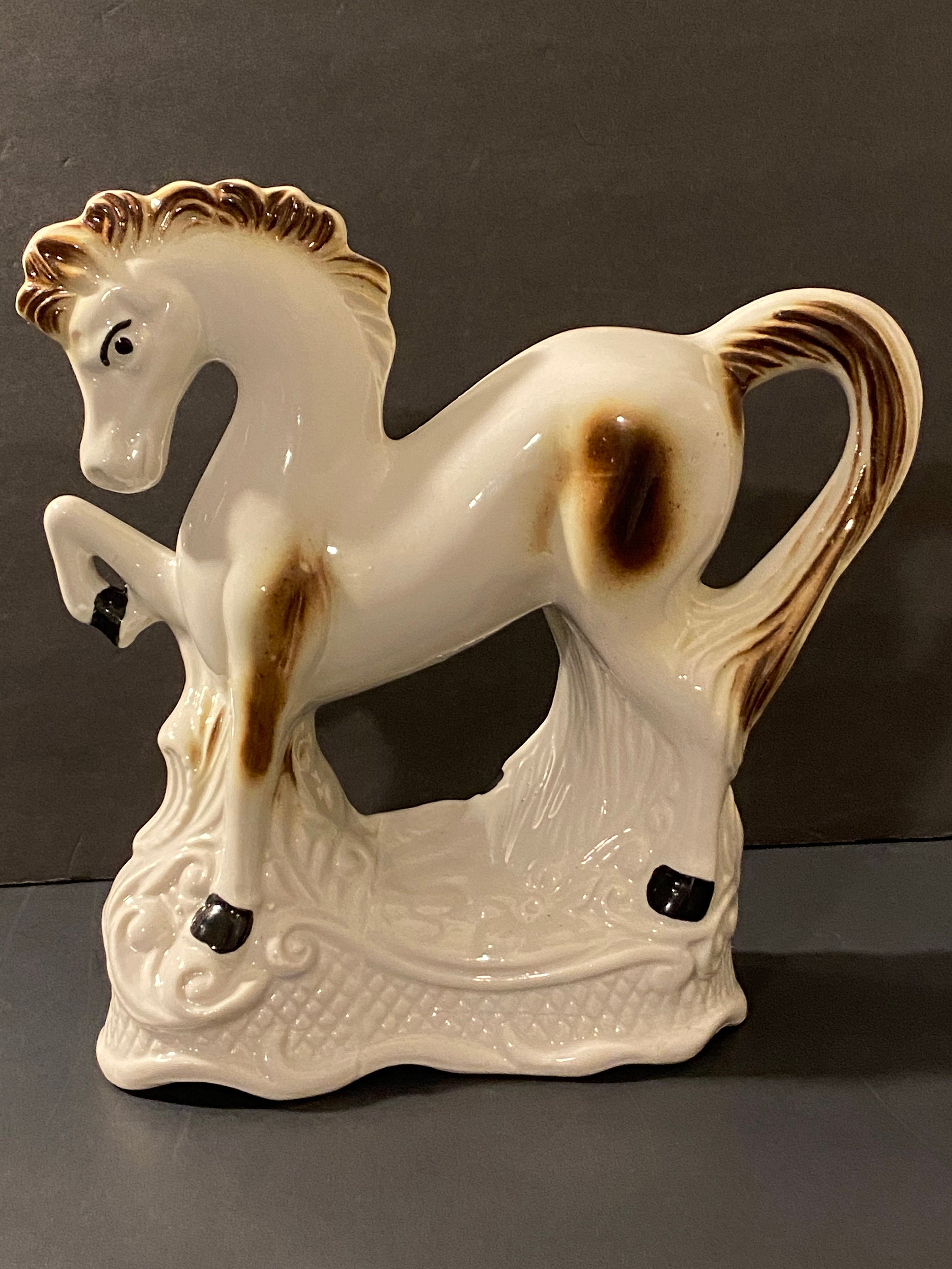 Magnificent Ceramic Horse Statue Made in Brazil Etsy