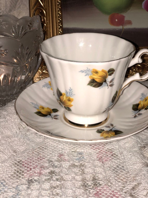 Royal Grafton Fine Bone China Teacup And Saucer Etsy
