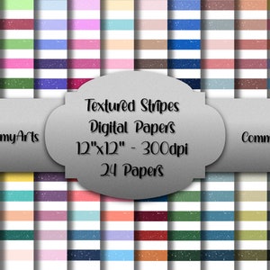 Textured Stripes Digital Papers. Commercial Use Allowed.