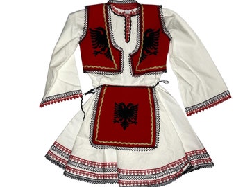 Albanische traditionelle Kleidung Jungen & Mädchen