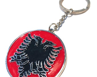 keychain - Albania Flag - Keychain flamuri shqiptar