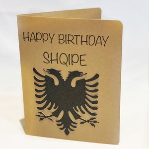 Albanian Happy Birthday card