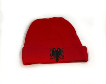 Infant Hat Albanian eagle, Infant baby hat, Albanische Babymütze, Kapelë foshnje shqiptare