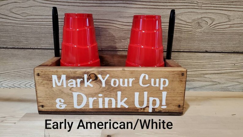 Mark Your Cup And Drink Up Double Solo Cup Holder Cup Etsy