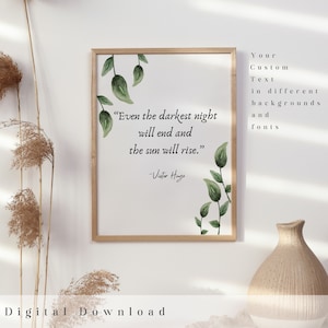 Custom Quote Print: Personalized Word Art (Digital Download)