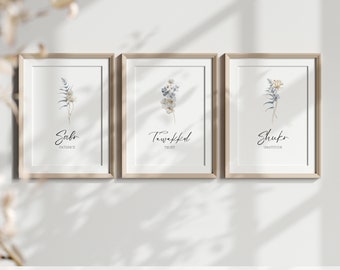 Tawakkul | Sabr | Shukr | Islamic Art | Islamic Decor | Eid Gift