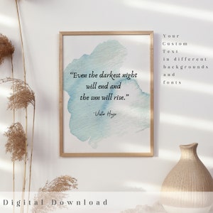 Custom Quote Art | Watercolor Quote Art