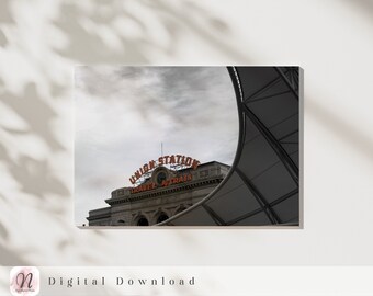 Union Station Denver Art Print: Colorado Cityscape (Digital Download)