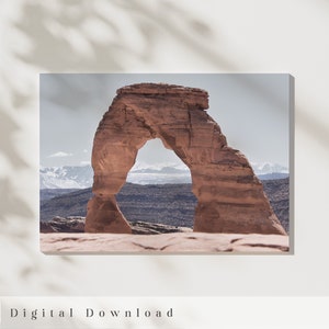 Impresión del Parque Nacional Arches: Paisaje del desierto de Utah (Descarga digital)