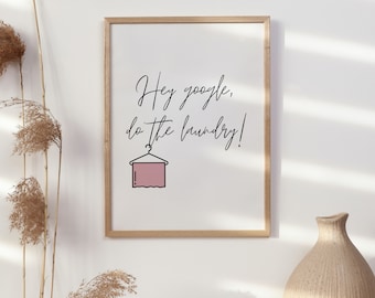 Funny Laundry Sign: Sarcastic Bathroom Wall Art (Digital Download)