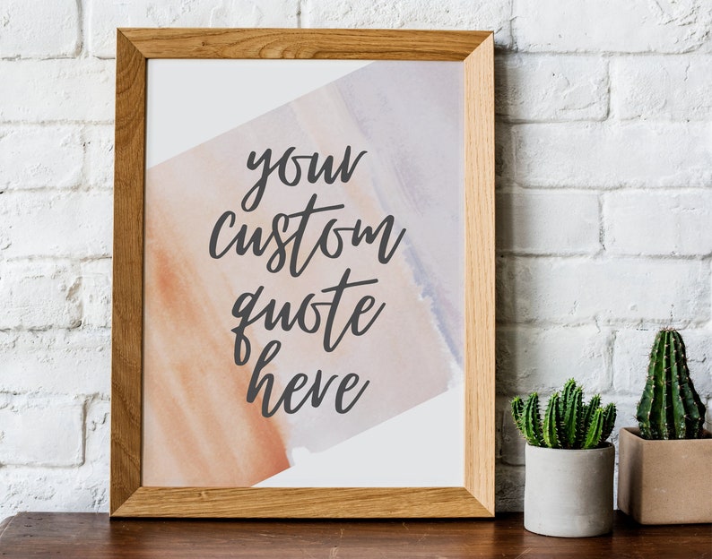 Custom Wall Quote Signs Create Sign Etsy