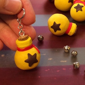 ACNH bell bag keychain/earrings