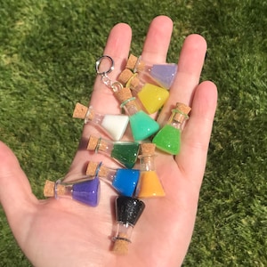 RuneScape Inspired potion bottle, optional keychain/earrings
