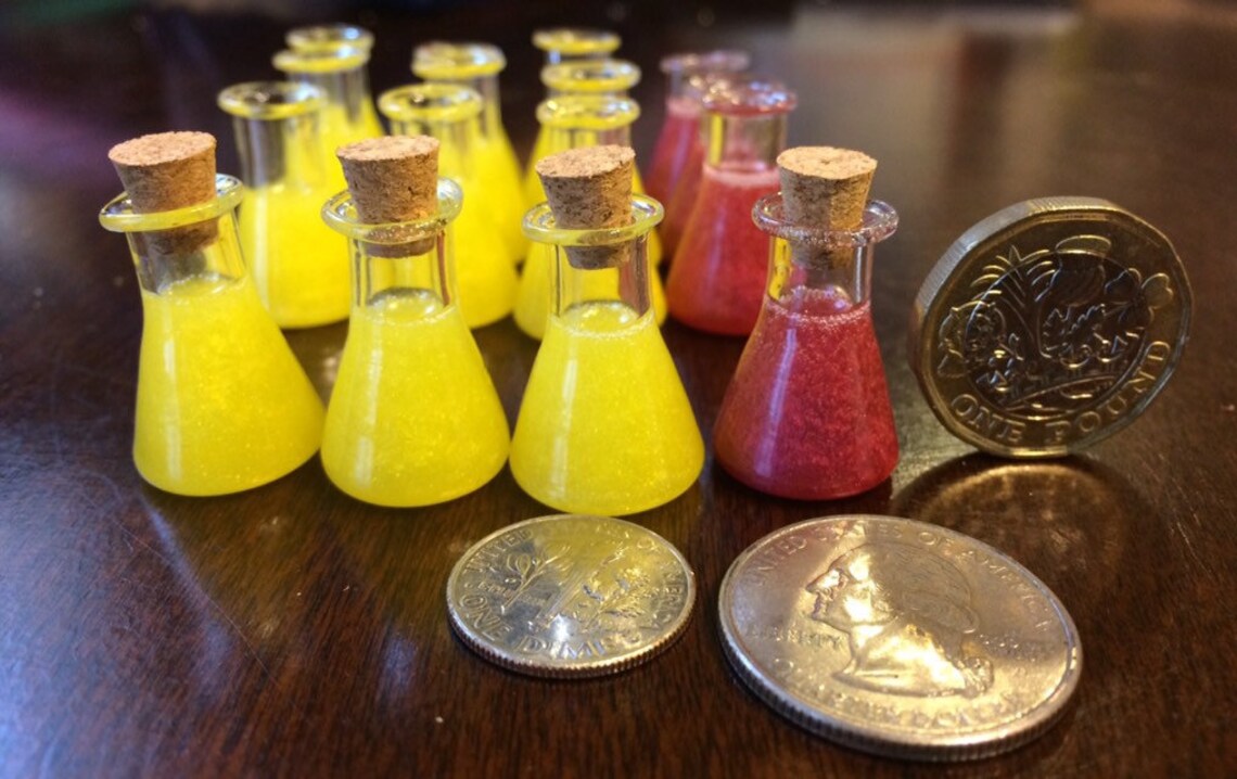 Brew Set Potion Bottles With Corks Etsy