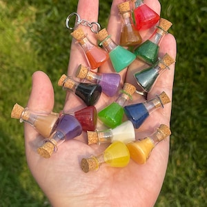 RESTOCKED! RuneScape Inspired potion bottle, optional keychain/earrings