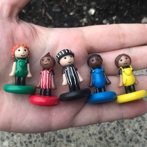 Ticket Conductor Characters for Ticket To Ride (Set of 5) - upgraded scoring tokens