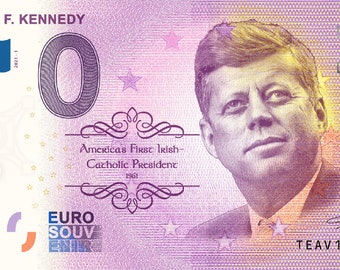 Commemorativo John F. Kennedy (JFK) 0 Banconota da euro