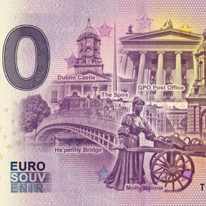 0 Euro Banknote "Dublin" in Irland ein schönes irisches Geschenk & Souvenir