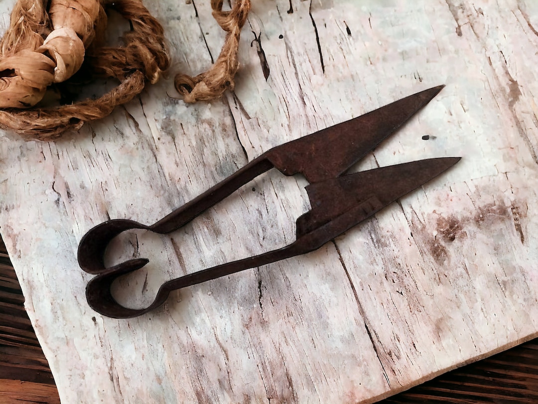 Antique Rusty Sheep Shears: 19th Century Forged Iron Tool - Etsy