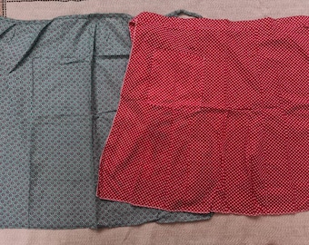 Vintage Half Apron: Colorful Cotton Farmhouse Apron