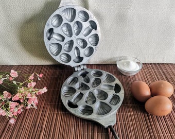 Vintage metalen koekjesvorm: Madeleine & Fancy Cookies