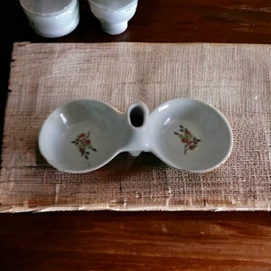 Salière et poivrière en céramique vintage avec porte-cure-dents, ustensiles de cuisine, bols à pincer, saloir antique, pot à pinces, support pour cure-dents