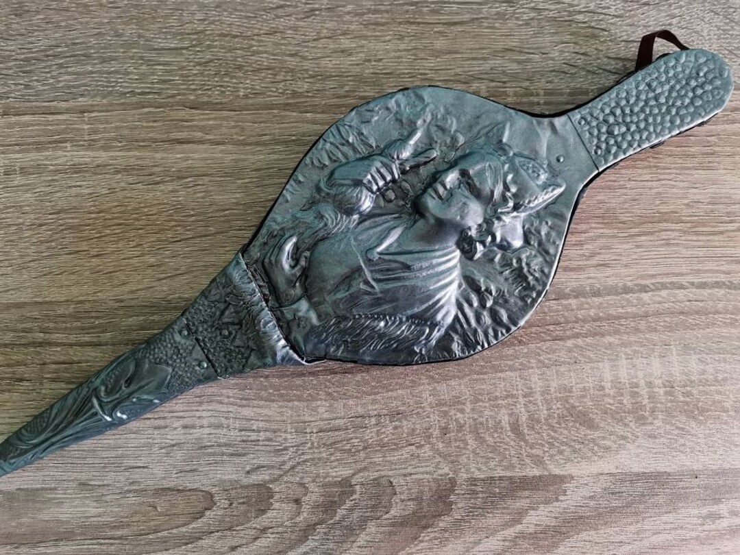 Buy Vintage Handmade French Brass and Wood Silver Fireplace Online in India  - Etsy