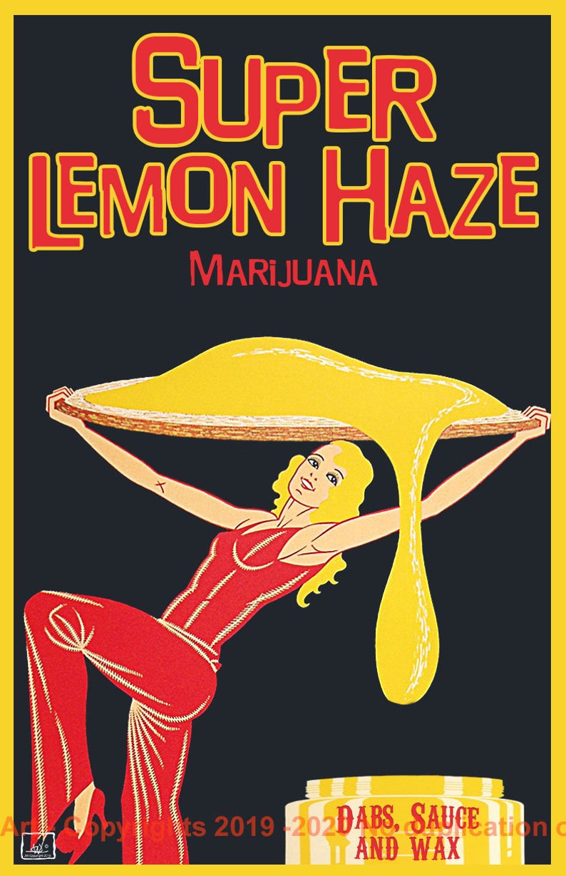 Cannabis Marijuana Fictional Retro Ad 5 for 45 Wall Art Etsy